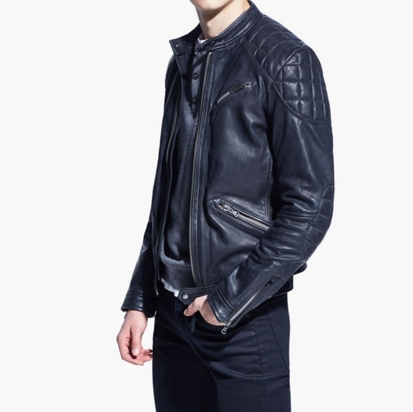 Mango leather jacket - Picture 1 of 7